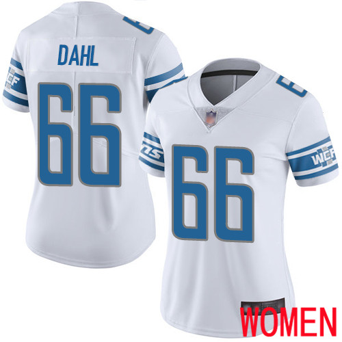 Detroit Lions Limited White Women Joe Dahl Road Jersey NFL Football 66 Vapor Untouchable